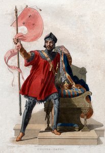 Portræt af Hugh I Capet (ca. 941-996), konge af Frankrig. af French School